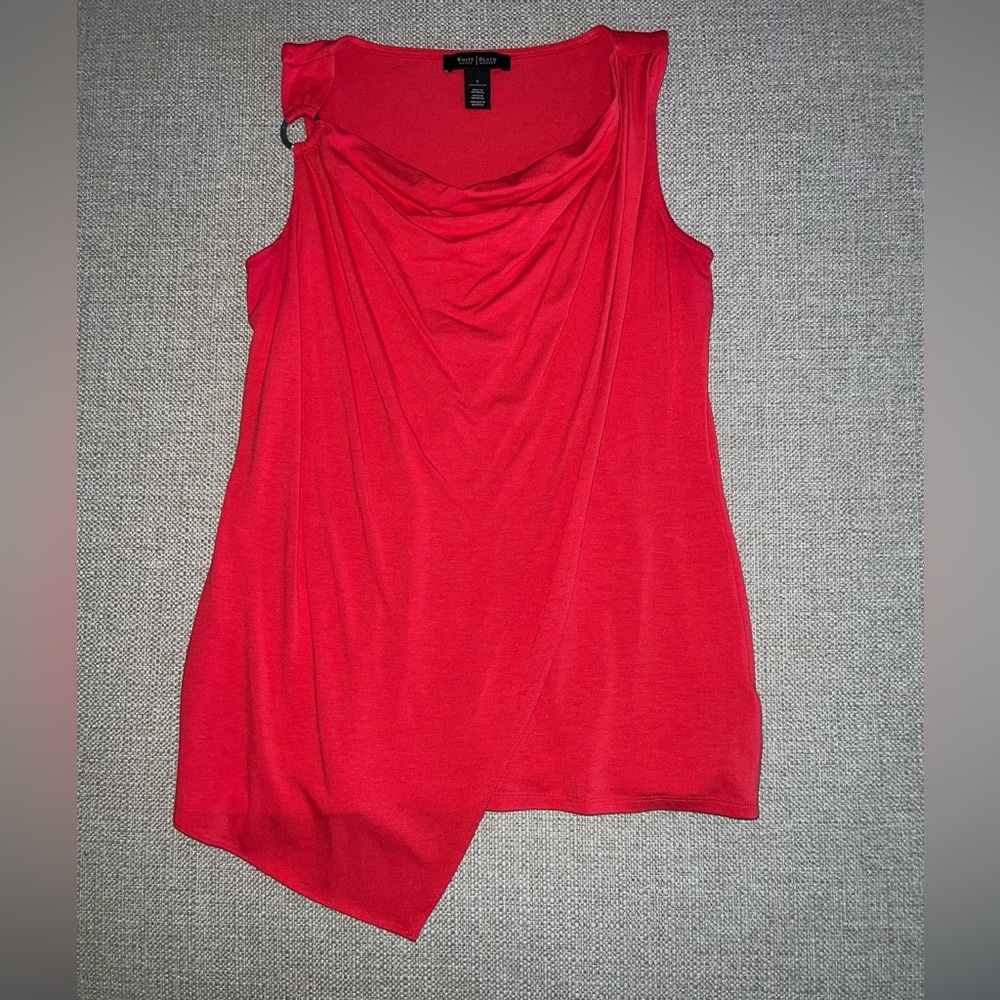 White House Black Market high low tank. Orange, size small.